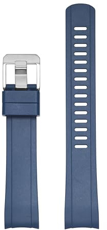 CRAFTER BLUE TD03 Uhrenarmband mit gebogenem Ende, Kautschukarmband, Ersatz für Tudor Black Bay BB58 M79030N, M79030B, M79010SG, M797018V, M7939G1AONRU, Blau