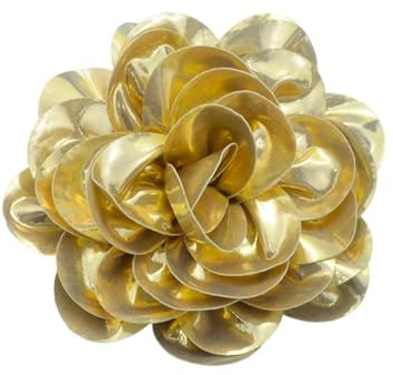 7,5 Pouces Tissu Satiné Brillant Rose Fleur Extra Grandes Grandes Broches Épingles à Revers Épingles De Camélia En Soie Pour Femmes Robes De Danse De Fête De Mariage