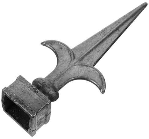 HOMSFOU Welded Metal Fence Finials and Spike Caps for Outdoor Garden and Yard Fences Sturdy Finial Post Tops for Farmhouse and Border Protection Compatible 30mm Square Tubes