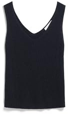 ARMEDANGELS Damen Stricktop aus Leinen-Mix Linen Blend Slim Fit Black