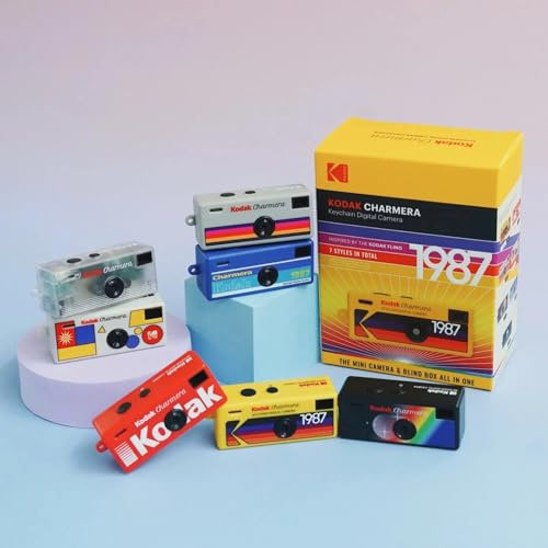 Kodak Charmera Mini Fotocamera Digitale Portachiavi Compatta 1,6MP F2.4 35mm Blind Box Stile a Sorpresa The Vintage Collection