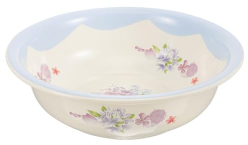 Veemoon Ciotola Smaltata Vintage per Cucina da 28cm, Grande Capacità, per Lavare Frutta e Verdura, Design Retrò Spesso in Smalto