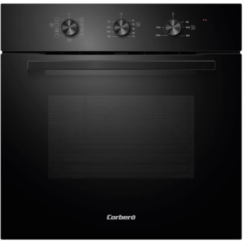 Corbero - Horno Eléctrico Multifunción | CCHM726N | 65L | 3000W | 8 Programas |Limpieza Hidrólisis | Cocción a Vapor | Luz Interior | Cristal Negro