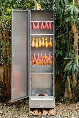 Räucherofen Smoki aus 1.4016 Cr-Edelstahl Abm:150x39x33cm