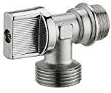 NOYON ET THIEBAULT PLO01801 Robinet de Machine à Laver équerre 1/4 Tour M1/2' (15x21) Sortie mâle M3/4' (20x27) NOYON & THIEBAULT-802-1520C1