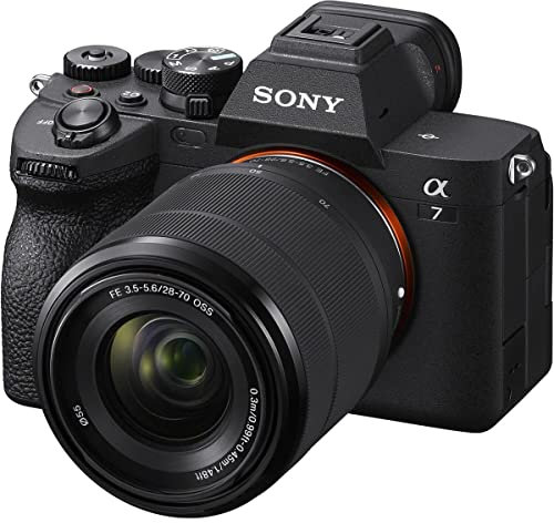 Sony Alpha 7 IV Kit (28-70mm) - Black - Mirrorless Camera - 33MP Full-Frame - 4K60p Video - 5-Axis Stabilization - BIONZ XR Processor - 759-Pt. Fast Hybrid AF - Real-time Eye AF