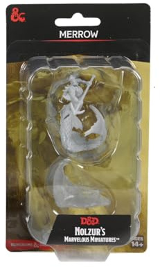 WizKids D&D Nolzur's Marvelous Miniatures: Merrow Unpainted Dungeons and Dragons Miniatures
