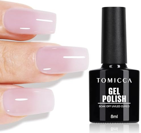 TOMICCA UV Nagellack Lila, 8ml Gel Nagellack, UV LED Soak Off Manicure Gel Lacquer Varnish