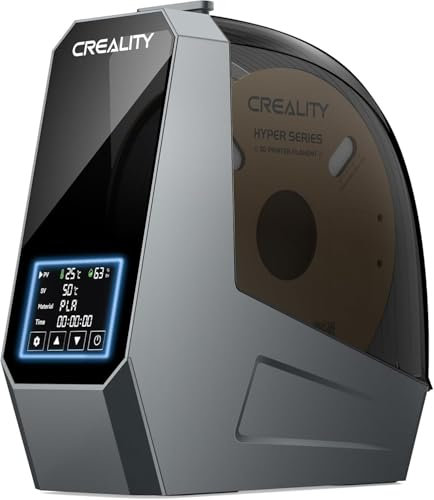 Creality Offizielle Space PI Filament Trockner, 3D Drucker Filament Trockenbox mit 360° Heizung, Verbesserte Dehydrator Aufbewahrungsbox für PLA ABS PETG TPU Nylon 1.75mm 2.85mm