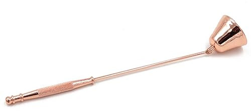 ABOOFAN Dochtschneider Glocke Kerzenlöscher Glocken Kerzen Kerzenflamme löschte Snuffer stainless steel inoxlm safety Dochtlöffel Kerze Zubehör Roségold Feuerlöscher einstellen
