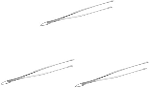 Cabilock 3piezas Pinzas De Cocina Inoxidable Con Gancho Para Grillar y Servir Alimentos Pinzas Reutilizables Para Barbacoa Pastelería y Buffet
