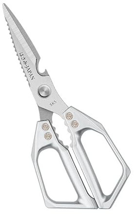 Kitchen Poultry Shears, Japanese Stainless Steel Kitchen Scissors Multifunctional Household Scissors Fish Killing