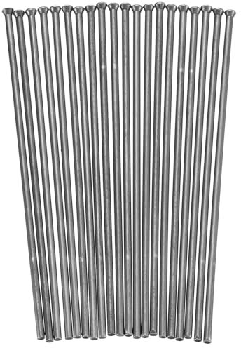 sourcing map 100pcs Descaling Needles 4mm x 7 Manganese Steel Replacement Needles for Needle Scaler Air Needle Scaler Fittings Flat Point for Removing Rust Paint Weld Slag