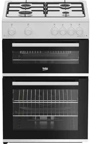 Beko 60cm Gas Cooker - White - A/A+ Rated
