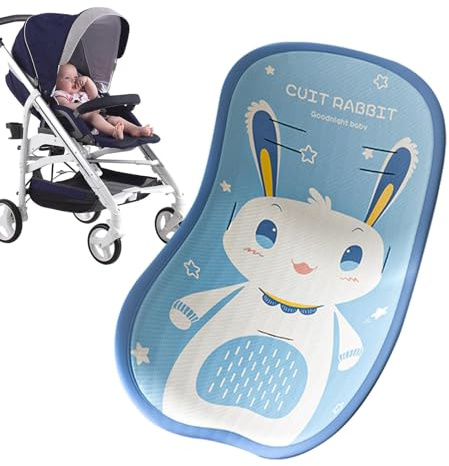 fayarrd Tapis rafraîchissant pour poussette, coussin rafraîchissant pour siège auto, lavable en machine, accessoire de voyage confortable pour chaise longue, chaise de sécurité enfant