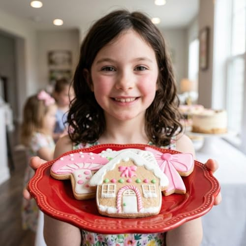Cottage Core Cookie Cutters 3-Pc. Set Made in the USA by Ann Clark, Mushroom, Bow, Cozy Cottage
