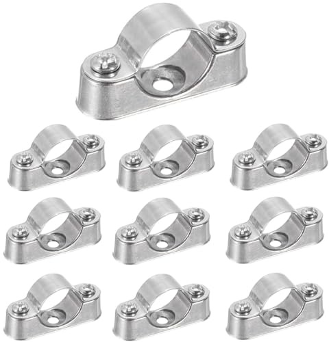 DIFLAX 10 Piezas Ojales de Toldo, Accesorios Caravana, Accesorios Autocaravana, Metal con Protección Contra la Corrosión, Horizontal y Vertical, Para Camping, Toldos(Diámetro exterior: 16 mm)