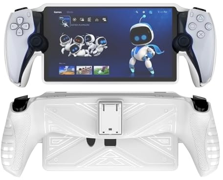 TXWLLIU - Sony Protective Case Compatible with PlayStation Portal, PS5 Controller Case with Stand, Shock Absorbing Case, White