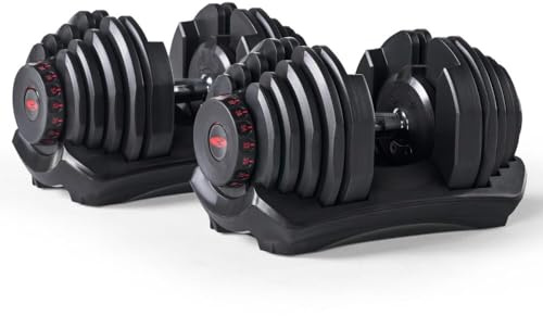 BowFlex SelectTech 1090i Par justerbara hantlar från 4 till 41 kg i 17 viktsnivåer per hantel
