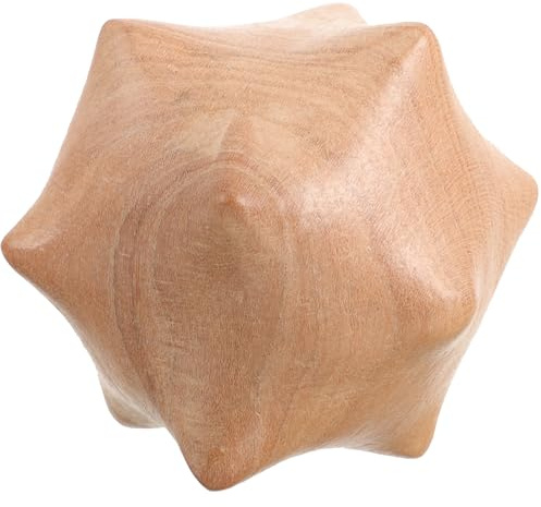 Hoement Holz Massagebälle aus Echtem Holz Tragbare Handmassagebälle für Senioren zur Finger und Handmassage als Dekorative Handbälle für Zuhause