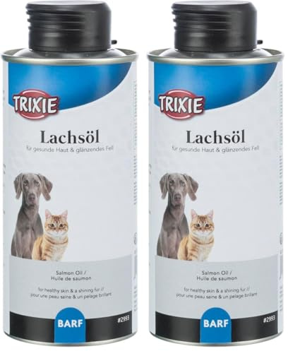 Lachsöl, Hunde/Katzen, 500 ml (Packung mit 2)