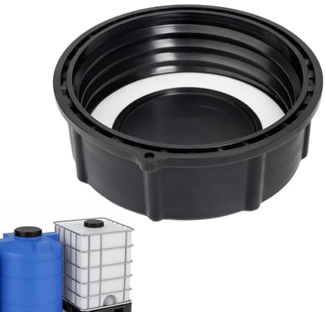 Flewdart Tapones IBC S100x8 dn 80, Tapón IBC 100 mm DN80 para Cisterna de Agua de 1000 litros, depósito para Agua de Lluvia, contenedor (S100x8)
