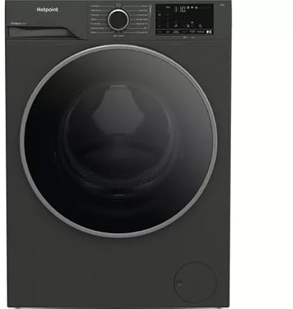 Fabric Care HBCA 103G CARE UK 10kg 1400 Spin Washing Machine – Manhatten Grey, A Rated, Anti-Stain, Rapid Wash, Steam Hygiene Cycle, Energy Efficient, Large Capacity Laundry Appliance
