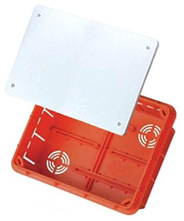 Scatola di derivazione 96 x 96 x 62 mm, 11,3 con coperchio Pp/t 3, scatola di derivazione da incasso 6403