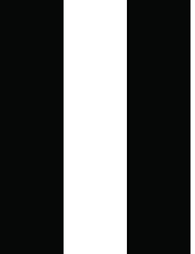 Tempaper Black & White Stripe Removable Peel and Stick Wallpaper, 20.5 in X 16.5 ft, Made in the USA