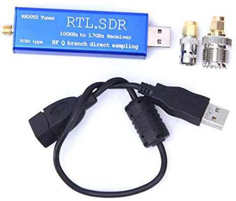 Empfänger des Tuners 100 kHz - 1,7 GHz USB UHF VHF RTL-SDR RTL2832U + Chipsatz R820T2