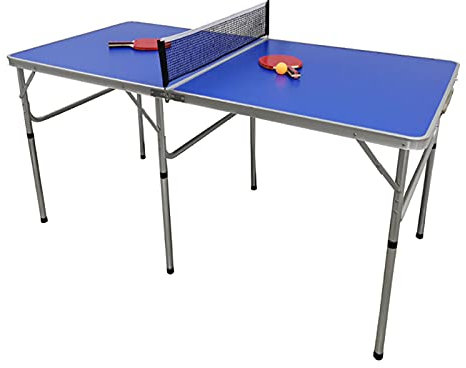 Mesa de ping pong portátil plegable, juego deportivo con red, marco de aleación de aluminio, diseño estable, con muy buenas propiedades de salto de la pelota.