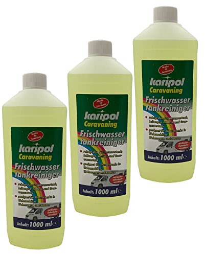 6 x 1000 ml Frischwassertankreiniger für Wohnmobile und Boote, Wassertank, Frischwasser Reiniger