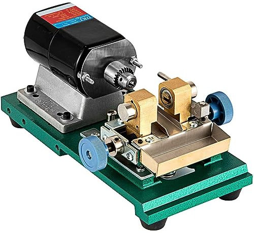 PACUM Juego de Taladro Manual con Tornillo de Banco de 300 W, Incluye Mini taladros, taladros helicoidales y Tornillo de Banco, Taladro de perforación Continuo de 15000 RPM, para Perla de Jade