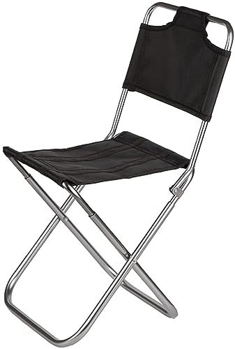 ZUMAHA Outdoor-Stuhl Kleiner Klappstuhl, Strandstuhl aus doppellagigem, dickem Oxford-Stoff, kompakter und Leichter Campingstuhl mit Luftfahrt-Aluminiumrahmen Dauerhaft