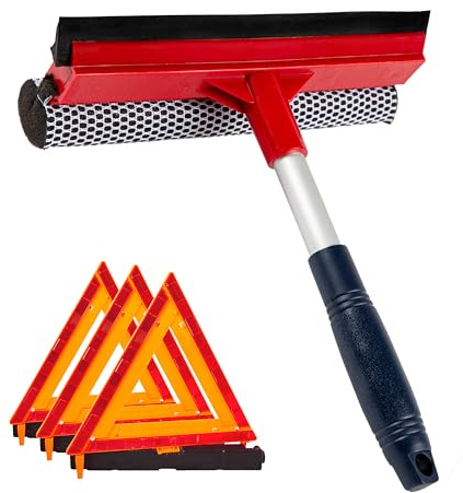 DSV Standard Window Squeegee 8'' and Warning Triangles DOT Approved