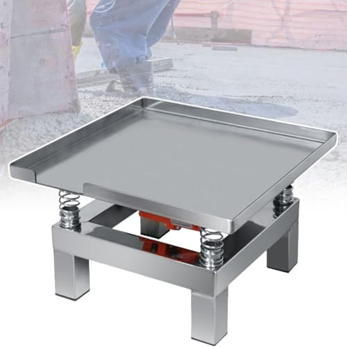 Table Vibrante Automatique Pour BéTon, Compacteurs Vibrants CarréS En Acier Inoxydable, Pour Faire Vibrer Le Ciment Et éLiminer Les Bulles Du Liquide,110V