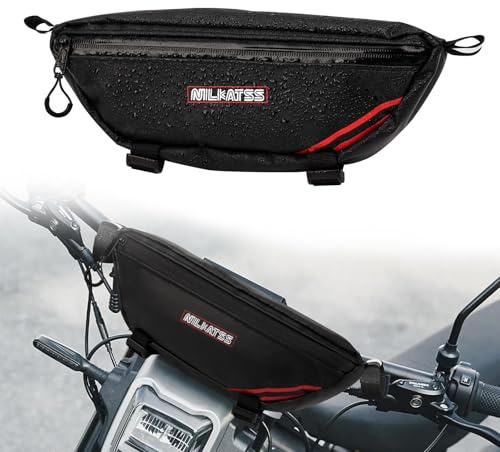 Nilkatss Dirt Bike Handlebar Bag - Waterproof & Durable Motorbike Tool Bag, Fits Light Bee Sur Ron S/X/ X160/ X260 Segway Talaria Sting, Secure Storage for Keys, Wallet & Phone