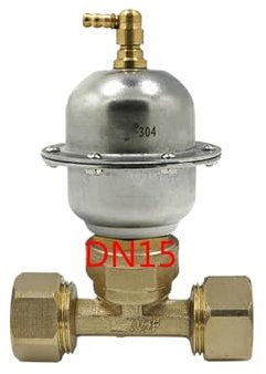 WENH Heizung Automatisches Auslassventil Entlüftungsventil 304 Edelstahl Auslassventil Dreiwegeventil DN15-DN25(DN15)