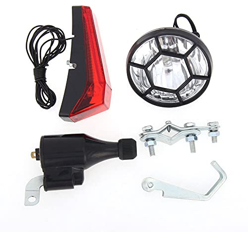 Sujurio Luce Della Bici Motorizzata Della Bicicletta Generatore di Attrito Dinamo Coda Kit 6 V 3 W Accessori Bici