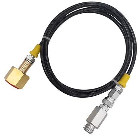 Aluminum Sodas Maker Accessories External CO2 Tanks Adapter Kits CO2 Tanks Refill Hose Adapter for Home Sodas Water Maker