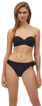 YSABEL MORA 83044-B - Bikini Bandeau Copa B Textura Floral Mujer Color: Negro Talla: 95
