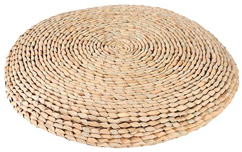 Fdit Cojín del Piso de la Techa, Cojín de Asiento de Tatami Tejido a Mano Suave y Cómodo Cojín con Esponja para el té Zen de la Ceremonia de la Ceremonia de la Ceremonia