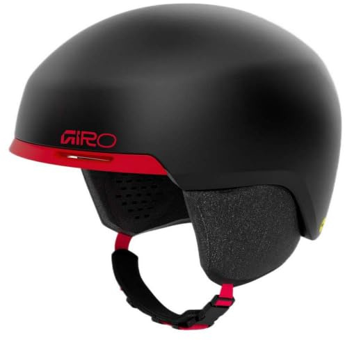 Giro Snow Taggert MIPS Helm Größe M | Skihelm Snowboardhelm, MIPS® Schutz, In Form 2 Fit System, Passive Belüftung, Stack Vent, Leichtgewicht | Matte Black/Red (Schwarz-Rot)