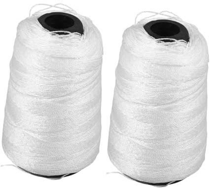 Hemobllo 2rollos Hilo De Nailon Duradero Para Jardinería Construcción y Trabajos De Albañilería De Cuerda De Nailon Resistente Para Fijar Materiales Obra o Macetas Terrazas