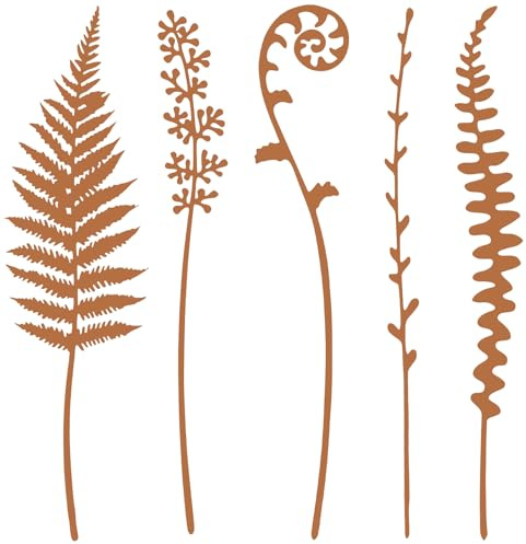 Décoration de jardin pour extérieur - Résistant aux intempéries - Fleurs en métal pour l'extérieur - Piquet de jardin décoratif - Décoration de parterre de fleurs - Piquet de plantes en métal