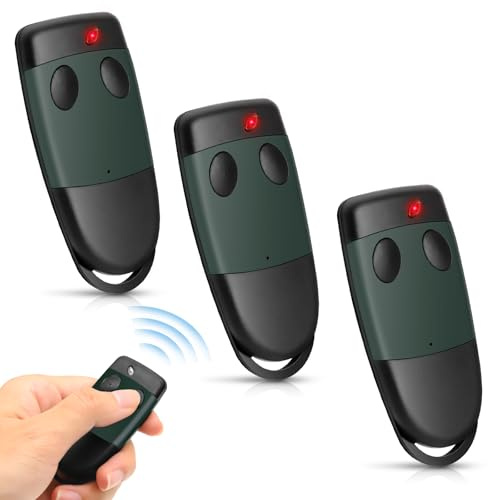 Glitfix 433.92 MHz Télécommande Portail et Bip Portail Universelle, 2 Canaux Télécommande Porte de Garage Compatible avec Cardin S449 QZ2, S449 QZ1, TXQ449100, TXQ449200, Lot de 3