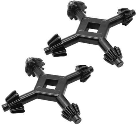 ZORVYN 2 Pcs Llave de Portabrocas 4 en 1, Llave Universal para Mandril de Taladro Compatible con la Mayoría de Taladros Manuales (Negro)