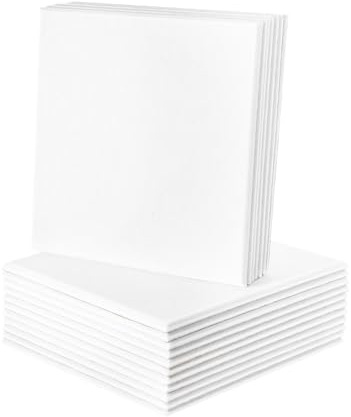 Akustikpaneele Selbstklebend, 18 Stück Quadratische 30x30x0,9cm Schalldämmung Schallschutz Akustikplatten, Hochdichte Polyesterfaser Wandfliesen Schallschutzplatten, Weiß, für Wand Decke Tür
