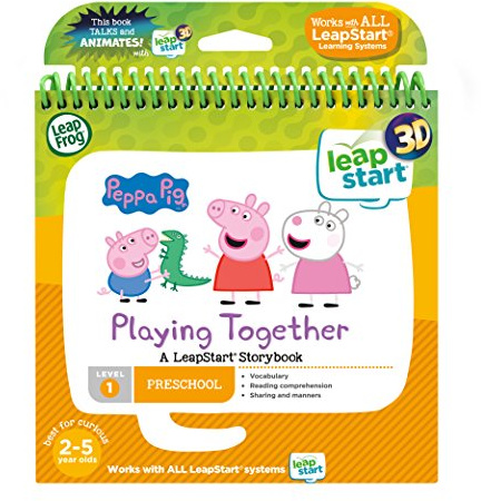 Leapfrog Nursery: Peppa Pig Story Book (3D Enhanced), English | Peppa storybook builds reading comprehension, vocabulary, manners and sharing with 3D LeapStart animation. Ages 2-5