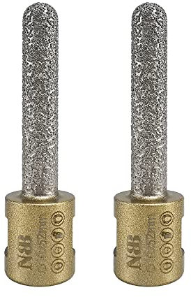NBB Diamantschneider mit M14; Fingerform; Fasenschneider; Diamant Reibahle Fasfräser zum Vergrößern und Formen eines Lochs in Porzellan, Keramik, Fliesen, Granit, Marmor, nass oder trocken (2, F1052)